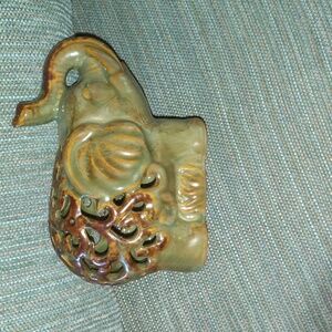 Ceramic tusk elephant